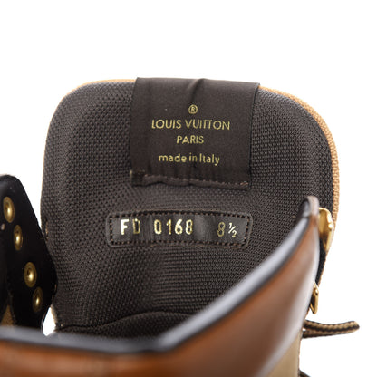 Louis Vuitton Calfskin Oberkampf Ankle Boots 8.5 Cognac 9 of 10