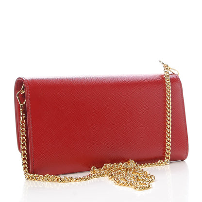Prada Saffiano Vernice Mini Bag Rosso 4 of 8