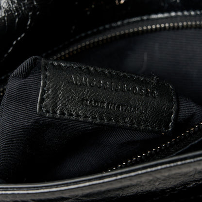 Saint Laurent Crinkled Calfskin Matelasse Monogram Medium Niki Chain Satchel Black 7 of 10