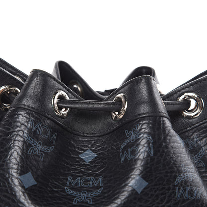 MCM Visetos Essential Drawstring Bucket Bag Black 14 of 16