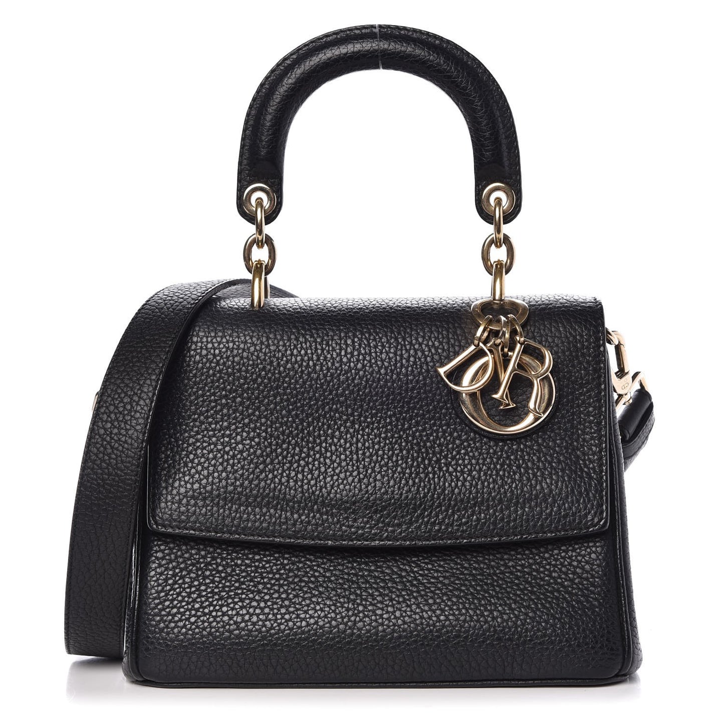 Bullcalf Mini Be Dior Flap Black Fraise