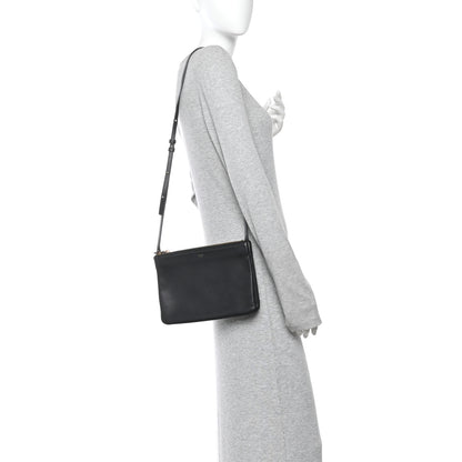 Celine Lambskin Small Trio Crossbody Bag Black 2 of 13