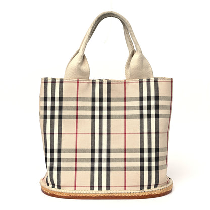 Burberry House Check Espadrille Bucket Bag Beige 1 of 13
