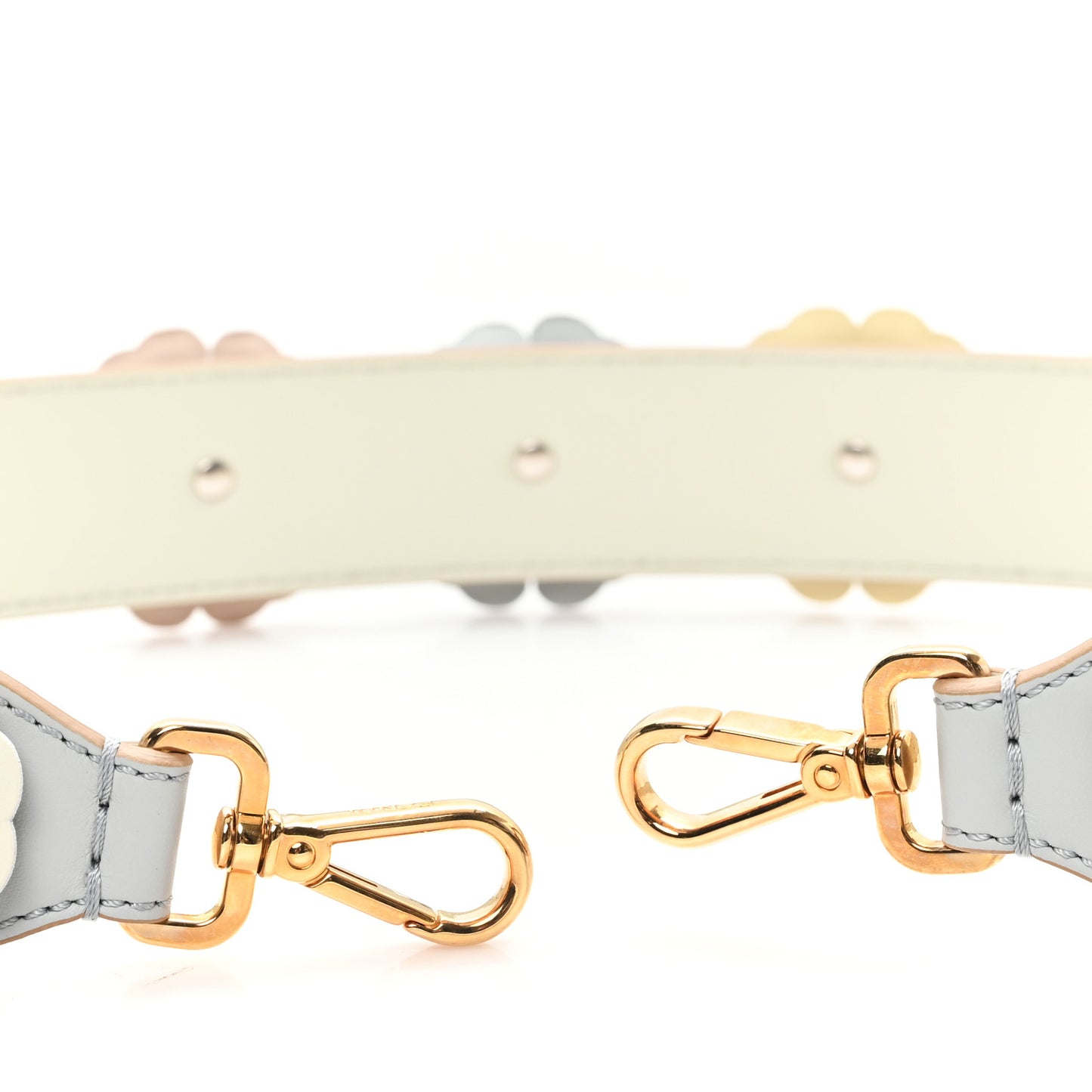 Calfskin Flowerland Studded Strap You Perla Opale