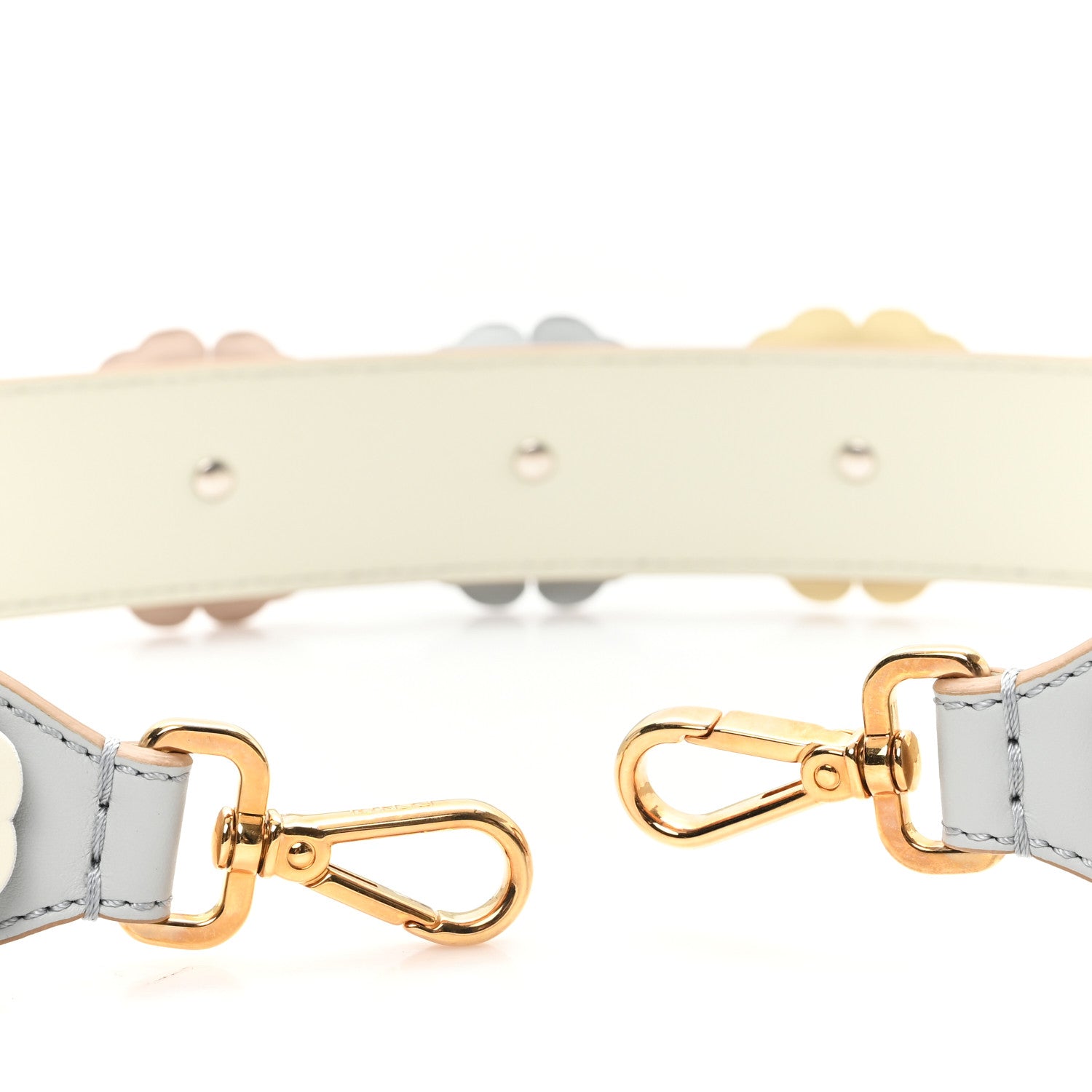 Fendi Calfskin Flowerland Studded Strap You Perla Opale 3 of 5
