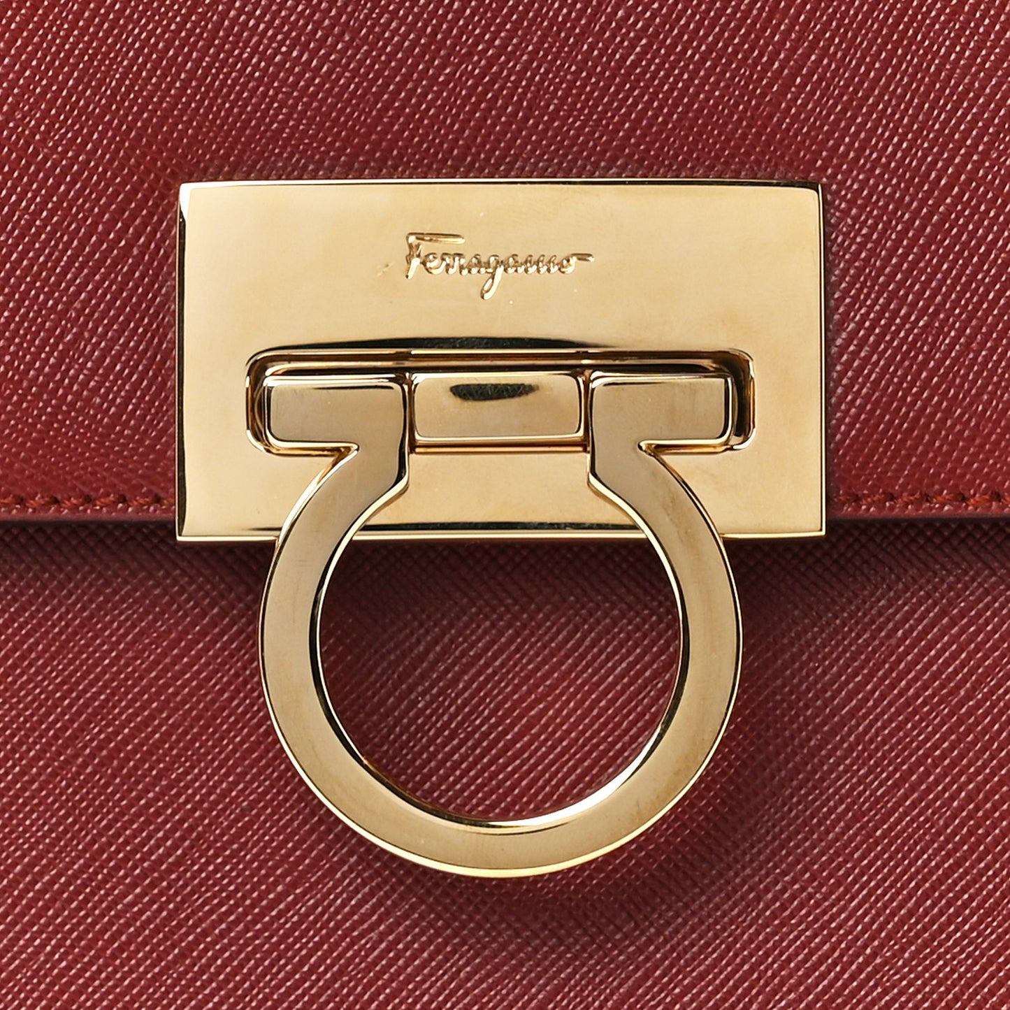 Calfskin Top Handle Bag Red