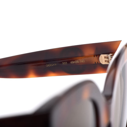 Gucci Round Frame Star Sunglasses GG0208S Tortoise 5 of 8