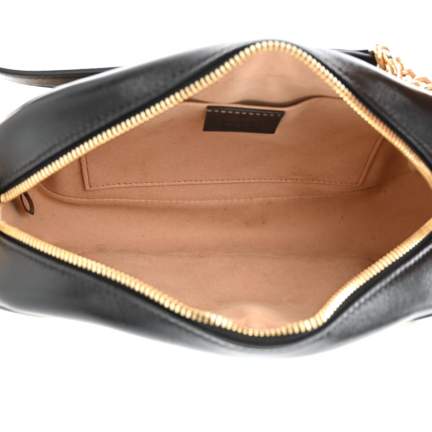 Monogram Matelasse Diagonal Small GG Marmont Chain Shoulder Bag Beige Black