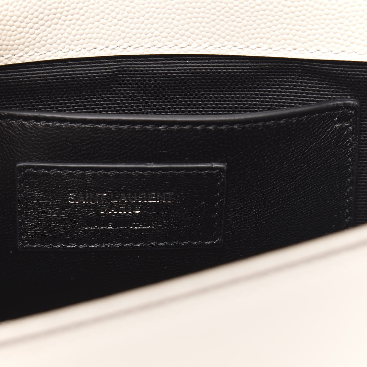Saint Laurent Grain De Poudre Medium Classic Monogram Kate Satchel Porcellana Black 7 of 10