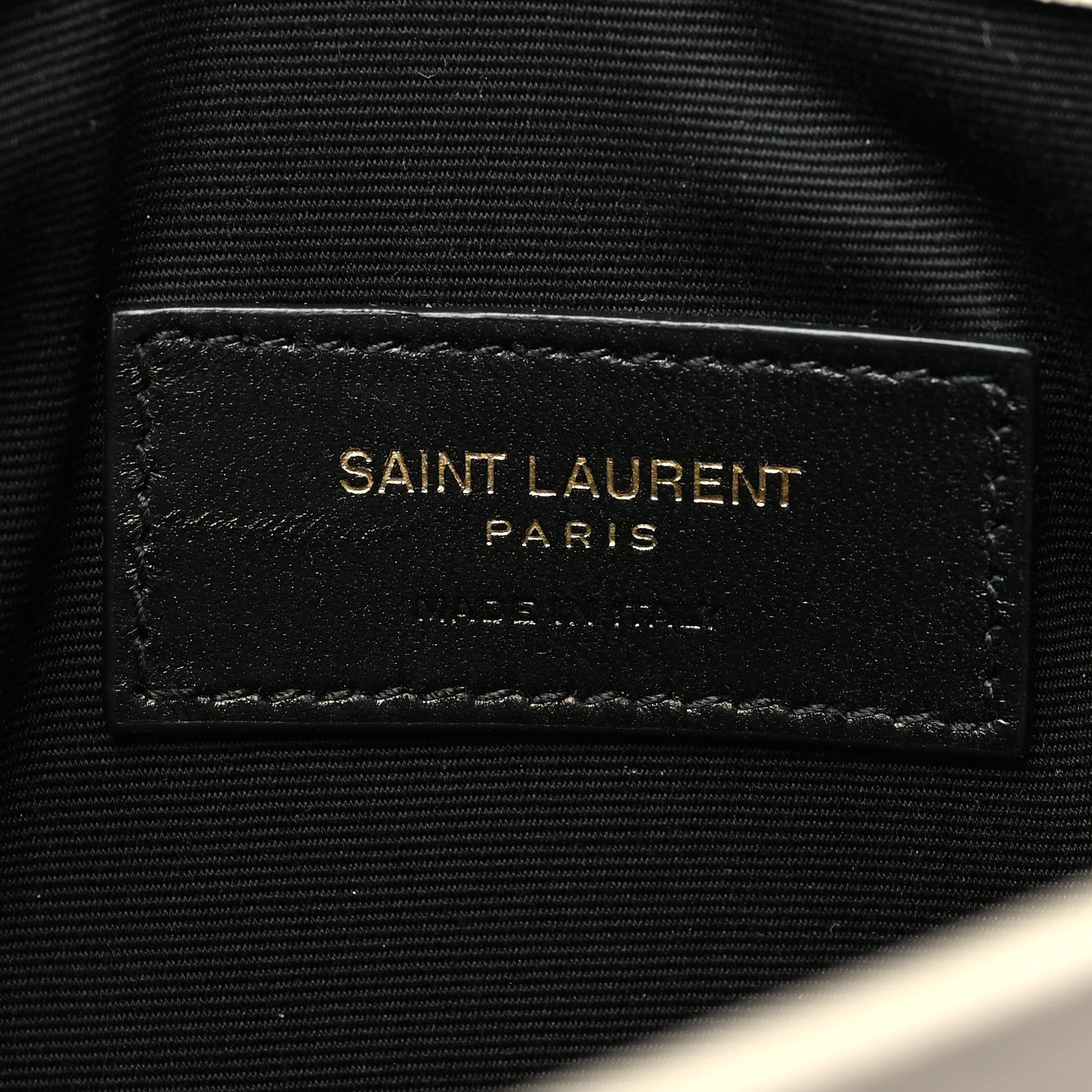 Saint Laurent Grain De Poudre Uptown Pouch Blanc Vintage 6 of 9