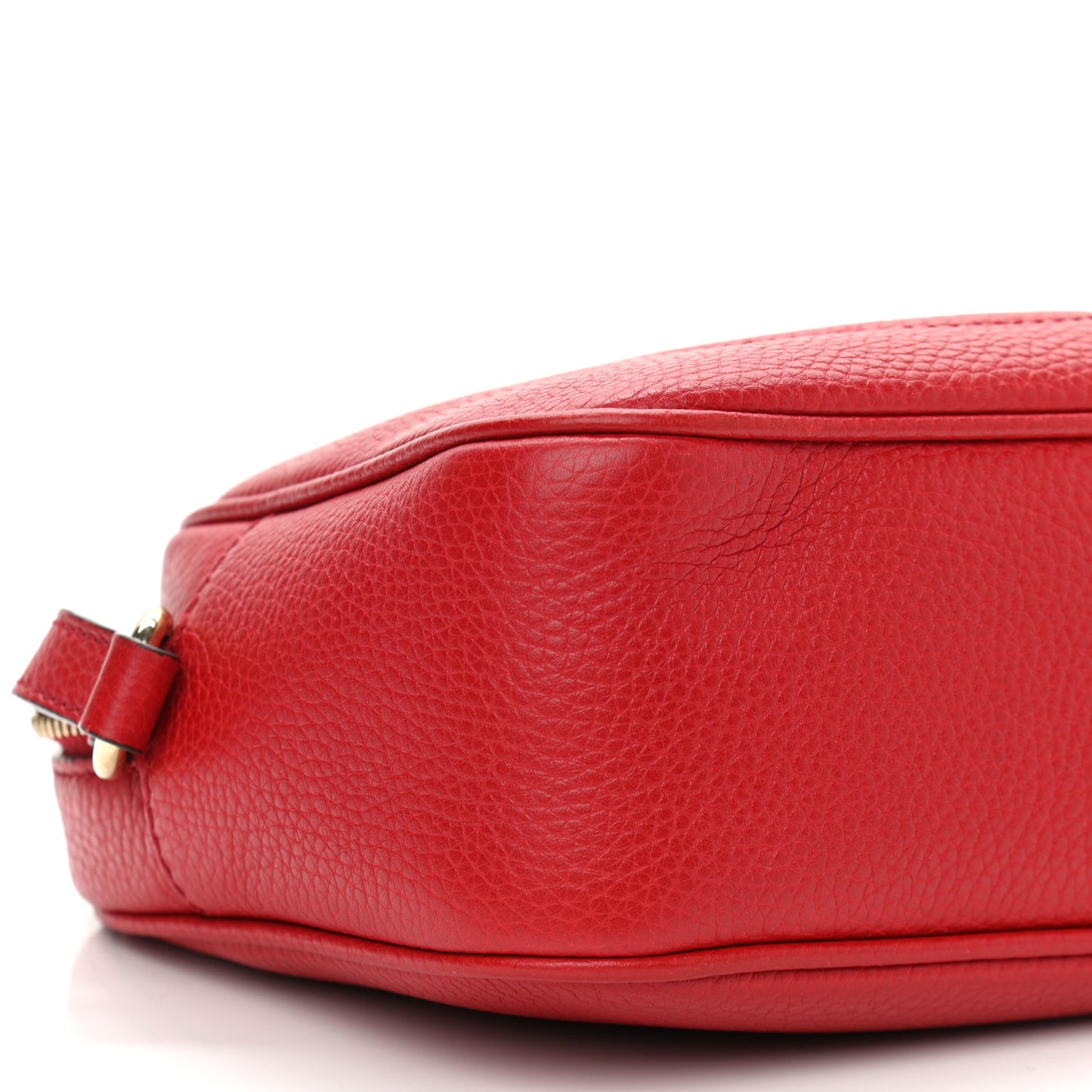Pebbled Calfskin Small Soho Disco Bag Tabasco Red