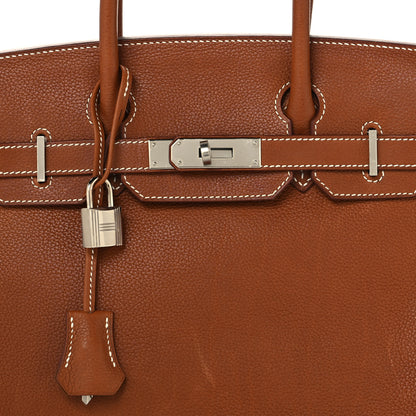 Hermes Natural Barenia Faubourg Birkin 30 Fauve 8 of 16