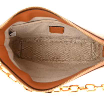 MCM Visetos Nappa Mini Delmy Chain Shoulder Bag Cognac 5 of 14