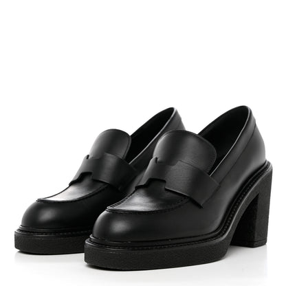 Hermes Calfskin Didi 70 Loafers 36.5 Black 3 of 8