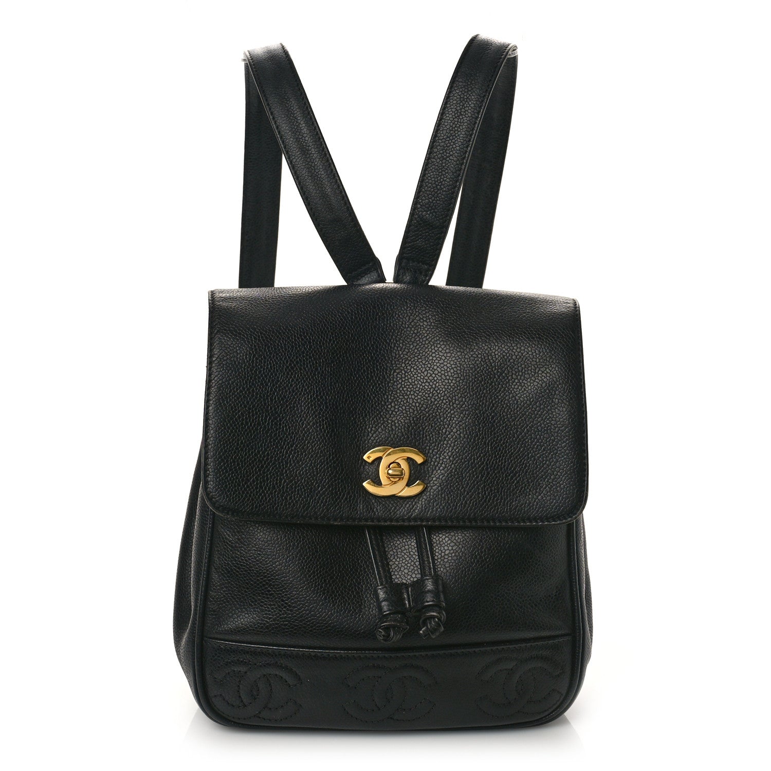 Chanel Caviar CC Backpack Black 1 of 9