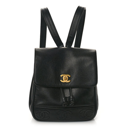 Chanel Caviar CC Backpack Black 1 of 9