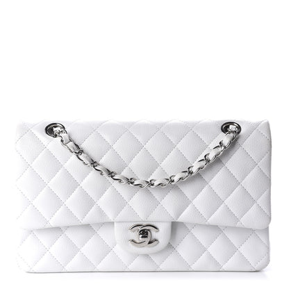 Chanel Caviar Quilted Medium Double Flap White 1 of 11