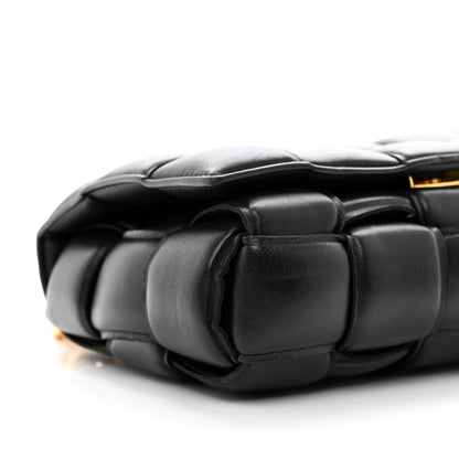 Bottega Veneta Lambskin Maxi Intreccio Padded Chain Cassette Crossbody Bag Black 8 of 9