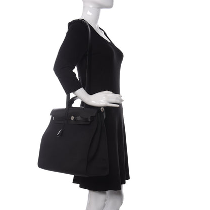 Hermes Toile Vache Hunter Herbag Zip 39 MM Black 2 of 9