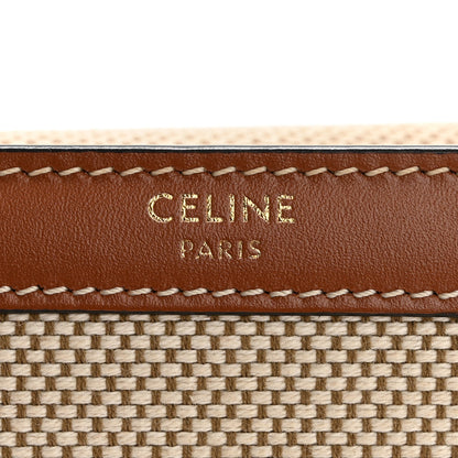 Celine Textile Calfskin Small Triomphe Wallet Natural Tan 6 of 13