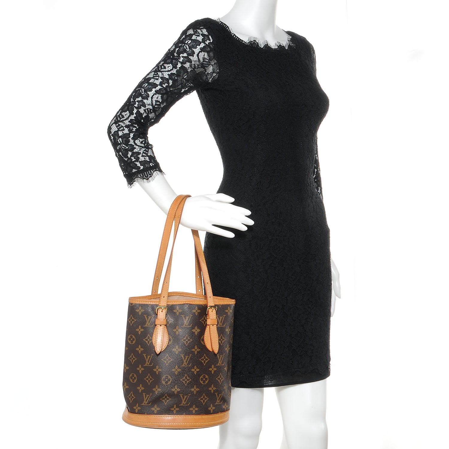 Louis Vuitton Monogram Petit Bucket 23 2 of 7