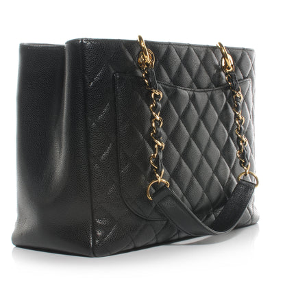 Chanel Caviar Grand Shopping Tote GST Black 3 of 7