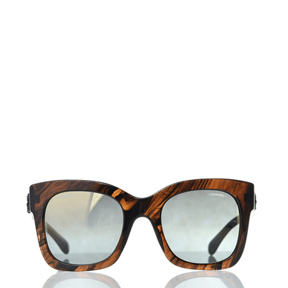 Chanel Mirror CC Sunglasses 5357 Brown 2 of 8