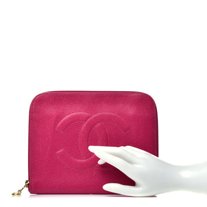 Chanel Caviar Timeless CC Clutch Pink 2 of 8