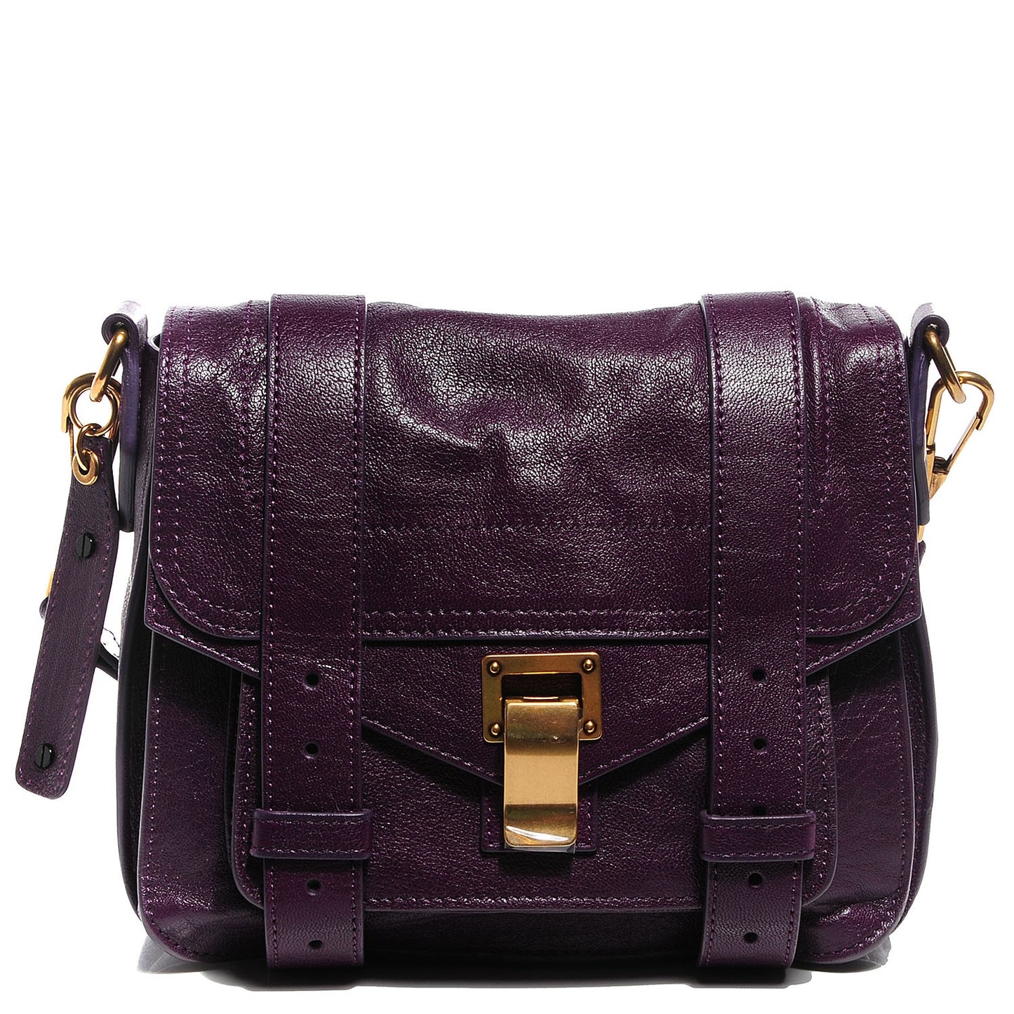 Lambskin PS1 Mini Pouch Messenger Bag Grape Jam