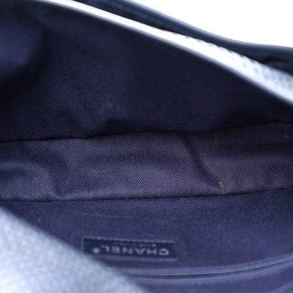 Chanel Perforated Calfskin Large Up In The Air Flap Dark Blue 5 of 15