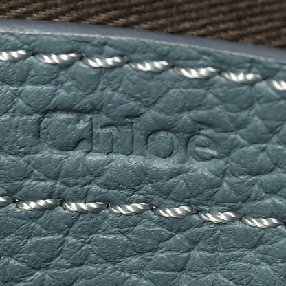 Chloe Calfskin Mini Marcie Round Crossbody Bag Faded Blue 6 of 7