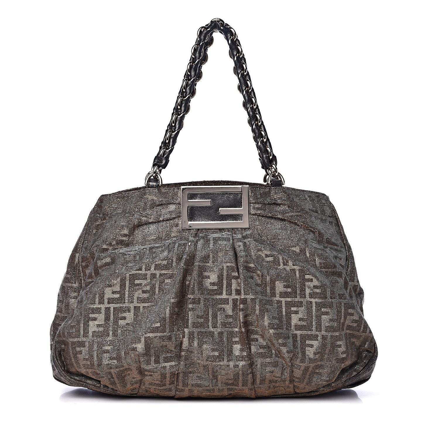 Metallic Lurex Zucca Mia Tote Brown