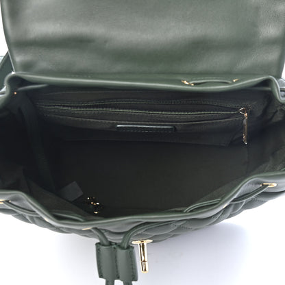 Chanel Lambskin Quilted Large Urban Spirit Backpack Dark Green 4 of 4