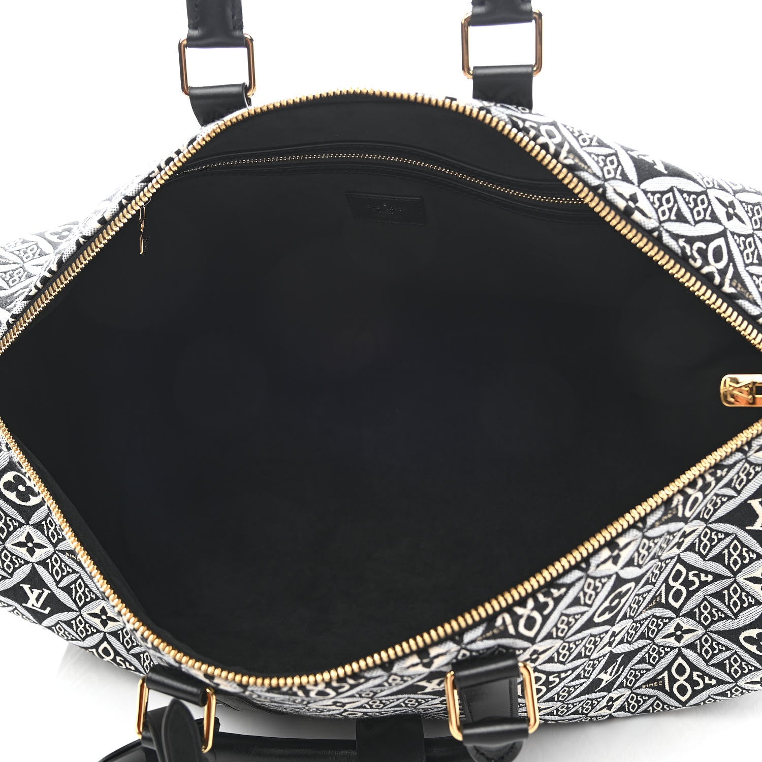 Louis Vuitton Jacquard Since 1854 Keepall Bandouliere 45 Grey 4 of 11