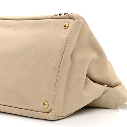 Prada Canapa Crystal Studded Tote Corda 11 of 16