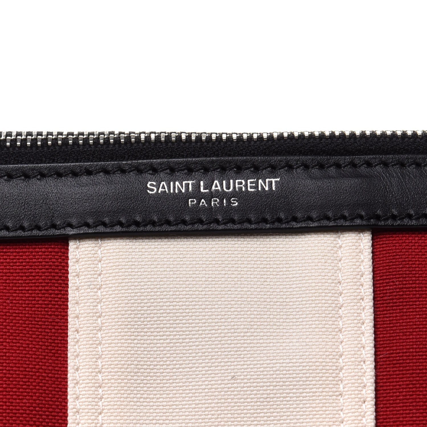 Saint Laurent Canvas Classic Belt Bag Red Blue White 19 of 21