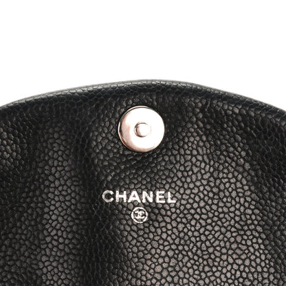 Chanel Caviar Half Moon Wallet On Chain WOC Black 6 of 8