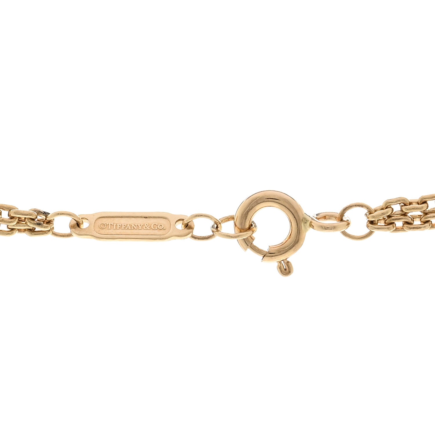 Tiffany 18K Yellow Gold HardWear Double Link Pendant Necklace 4 of 5