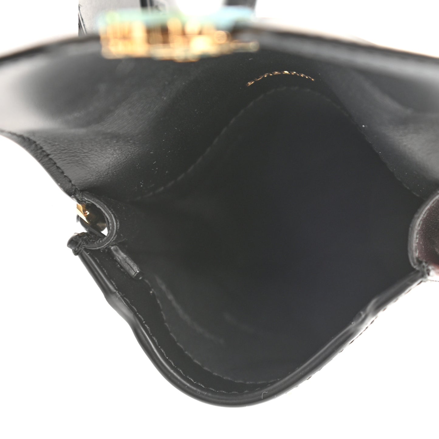Smooth Calfskin TB Robin Multi Pouch Black