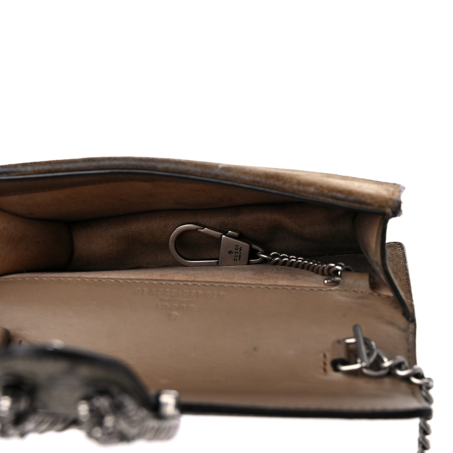 GG Supreme Monogram Super Mini Dionysus Shoulder Bag Taupe