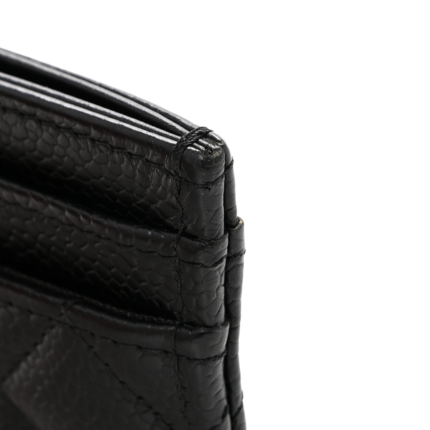 Chanel Caviar Quilted Boy Card Holder Black 10 of 10