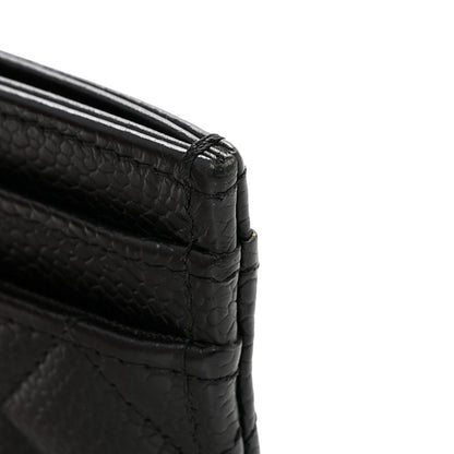 Chanel Caviar Quilted Boy Card Holder Black 10 of 10