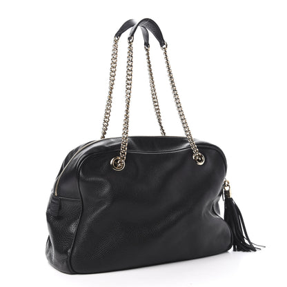 Gucci Pebbled Calfskin Medium Soho Bowler Black 3 of 10