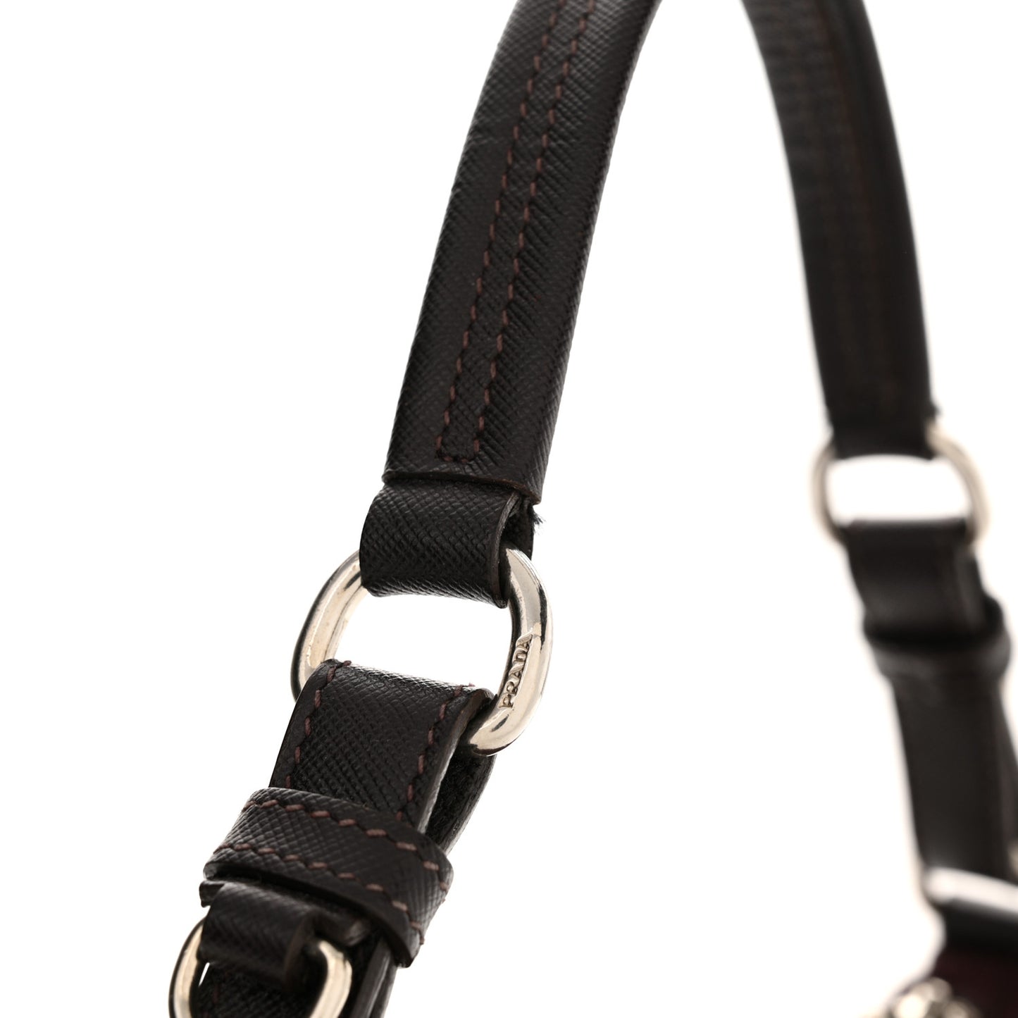 Tessuto Nylon Saffiano Hobo Plum