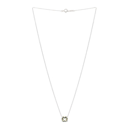Tiffany Sterling Silver Prasiolite Sparklers Pendant Necklace 3 of 6