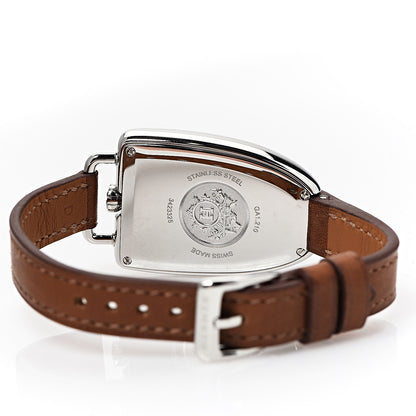 Hermes Stainless Steel Barenia 26mm Galop Quartz Watch Fauve 4 of 8