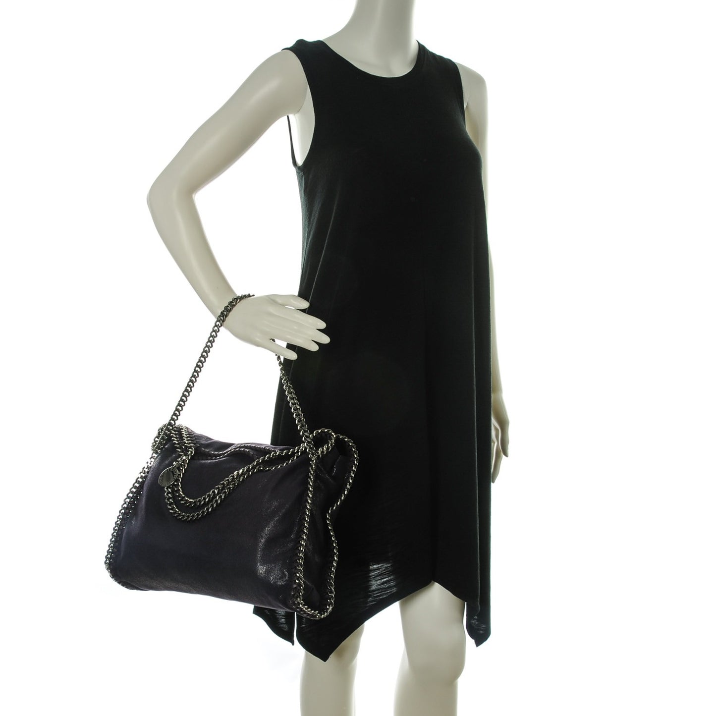 Shaggy Deer Falabella Fold Over Tote Purple