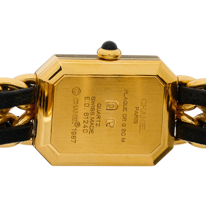 Chanel Stainless Steel Lambskin 20mm Chain Premiere Quartz Watch Gold M 4 of 4