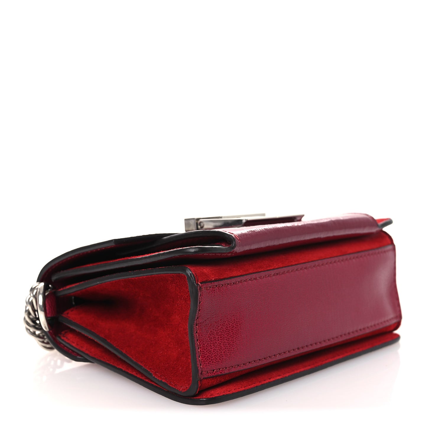 Goatskin Mini GV3 Shoulder Bag Cherry Red