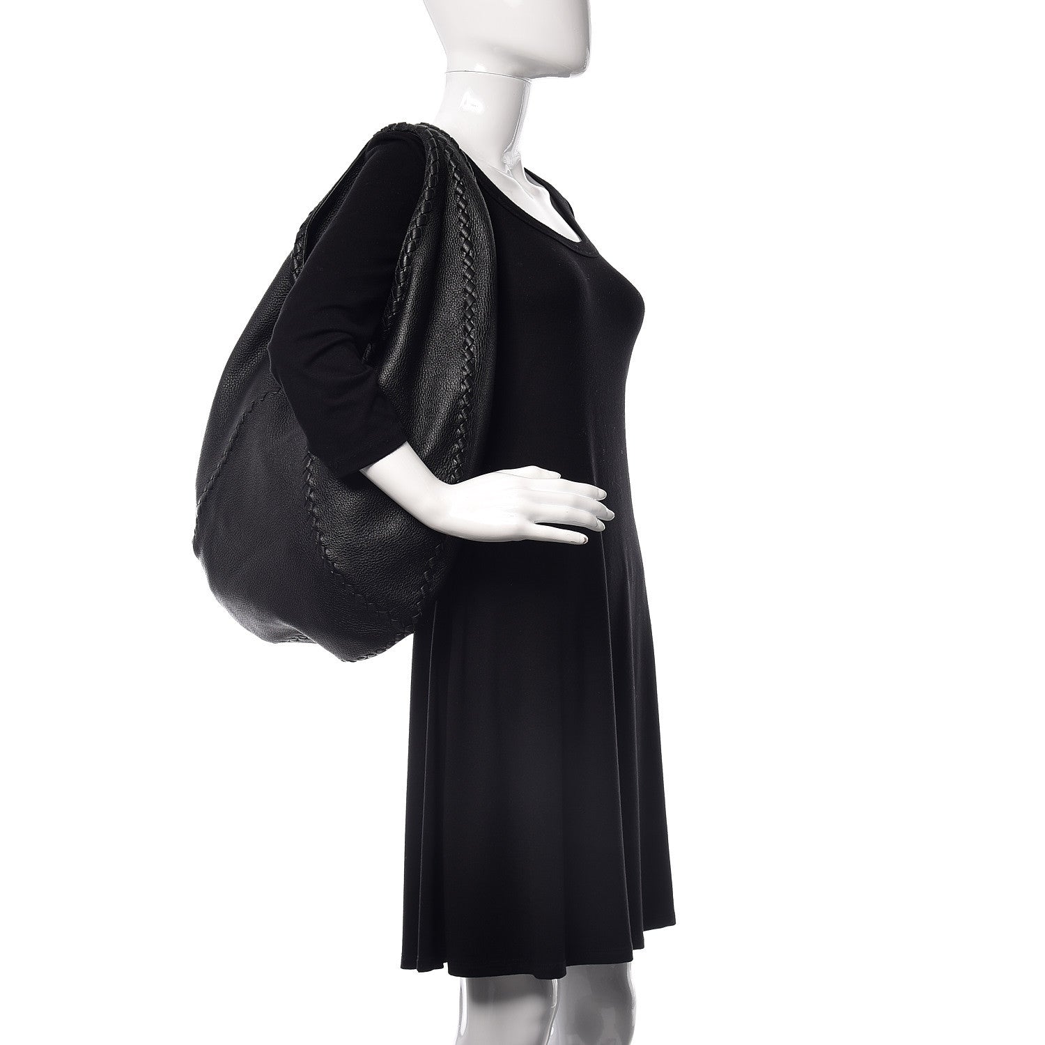 Bottega Veneta Cervo Deerskin Large Hobo Black 2 of 9